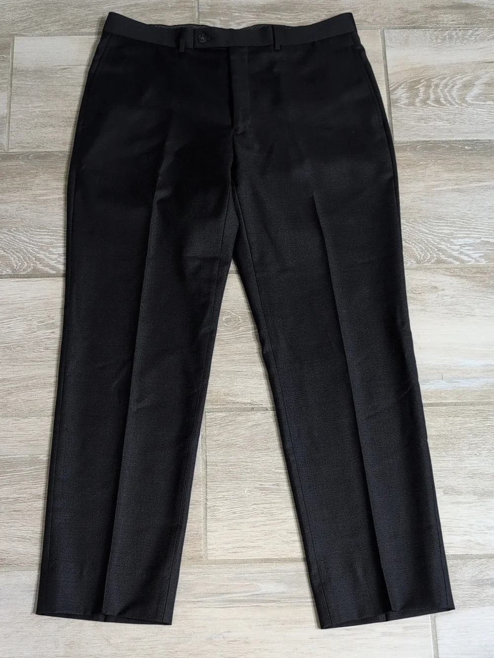 35x31 Men's Wearhouse ToBlack Tailored Suit Pants | Black Dress Pants